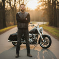 SWAT-Style Leather Motorcycle Vest – Tactical Design & Concealed Carry