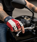 Freedom Men's Fingerless Gloves – Drum Dyed Goatskin with Reflective Stars