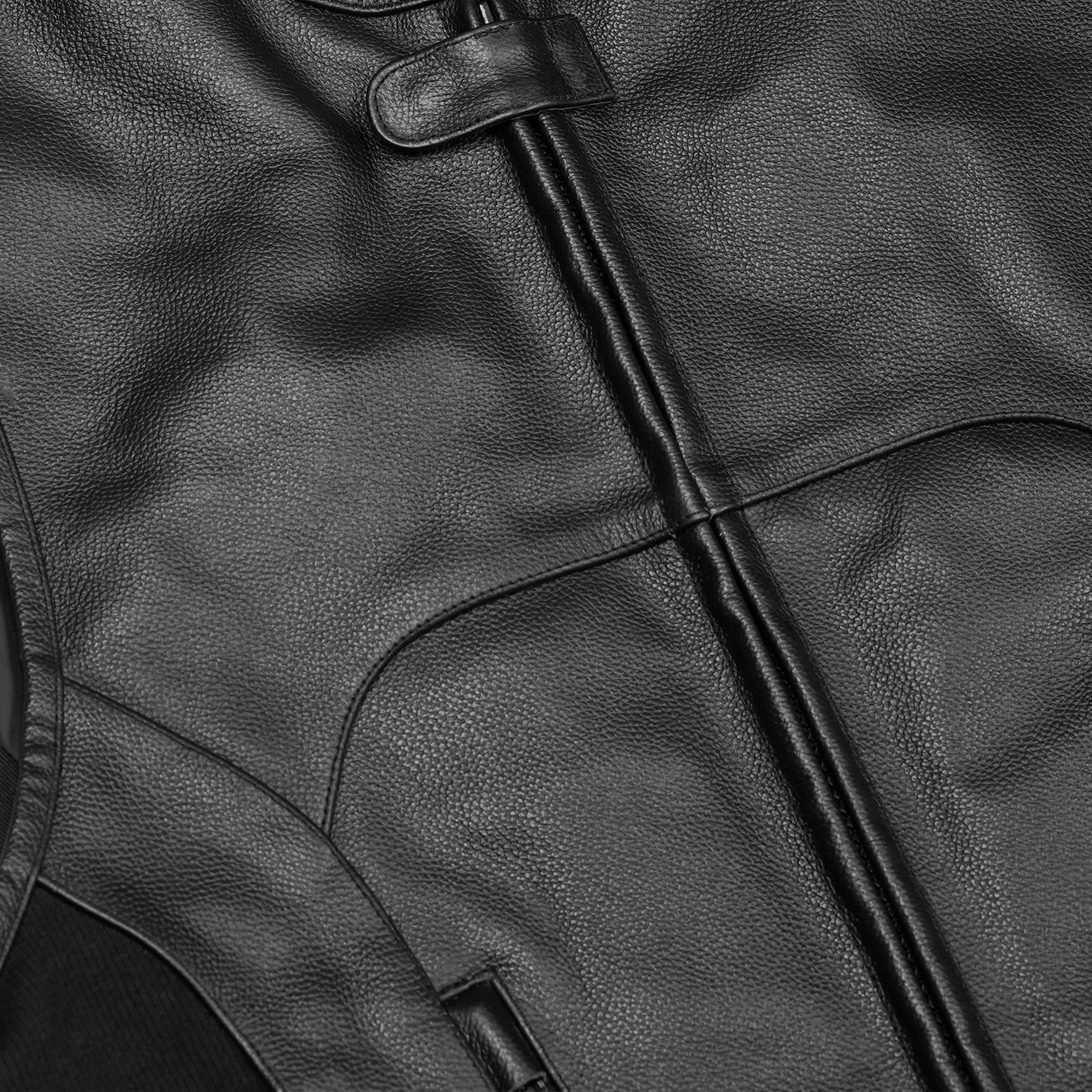 SWAT-Style Leather Motorcycle Vest – Tactical Design & Concealed Carry