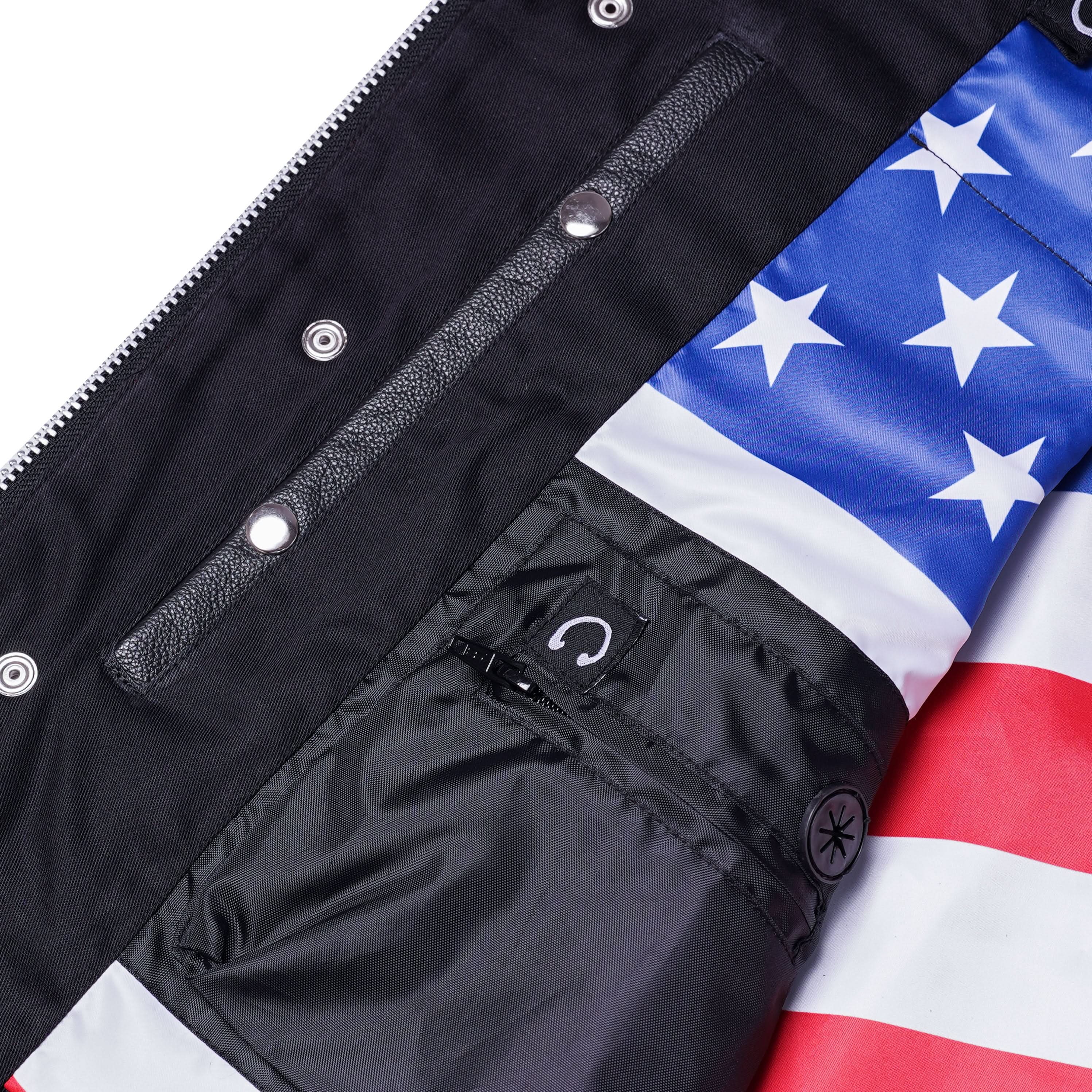 Premium Buffalo Leather Motorcycle Vest – Scoop Collar & Concealed Carry