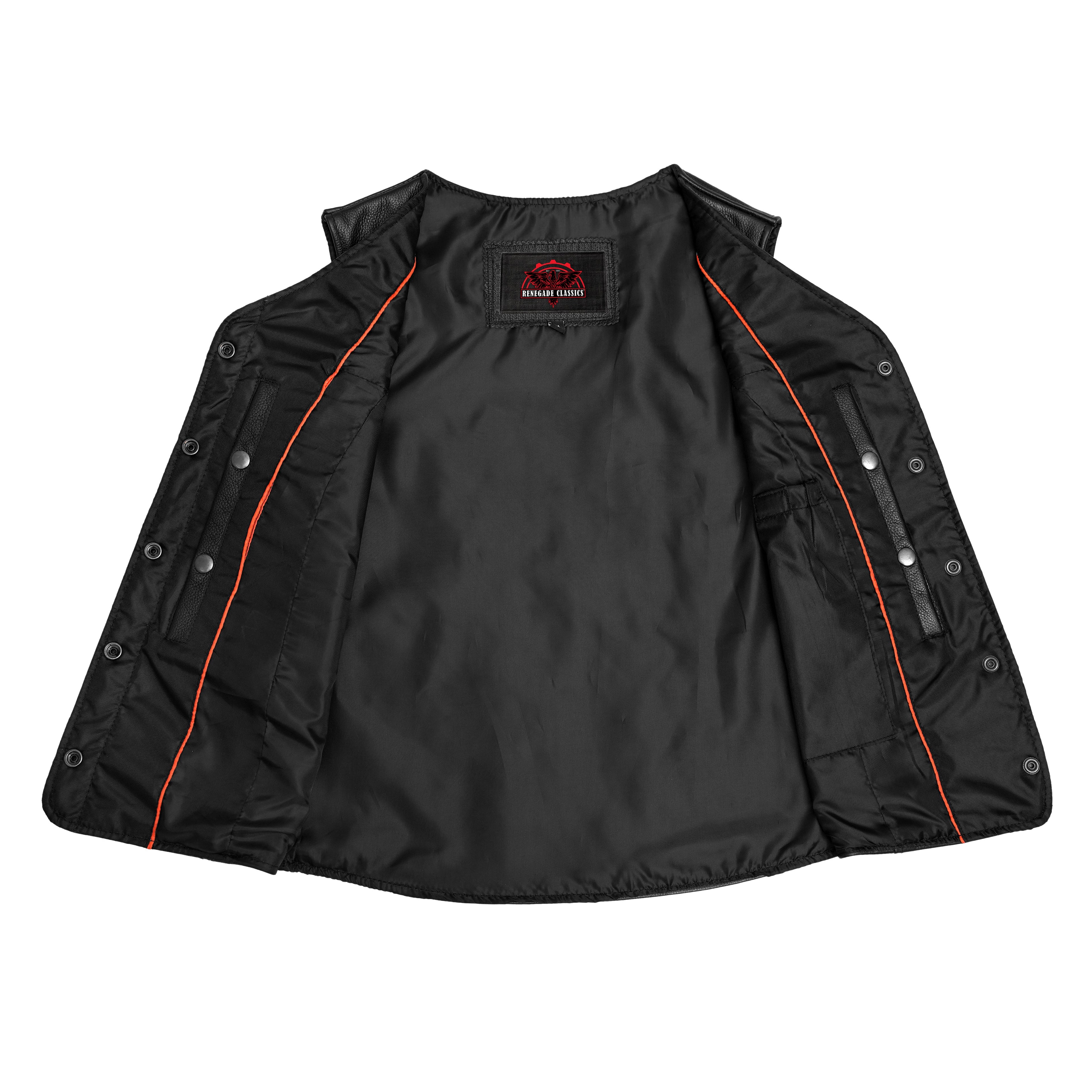 Women's Leather Concealed Carry ¾ Vest – Fitted Silhouette | Single-Panel Back