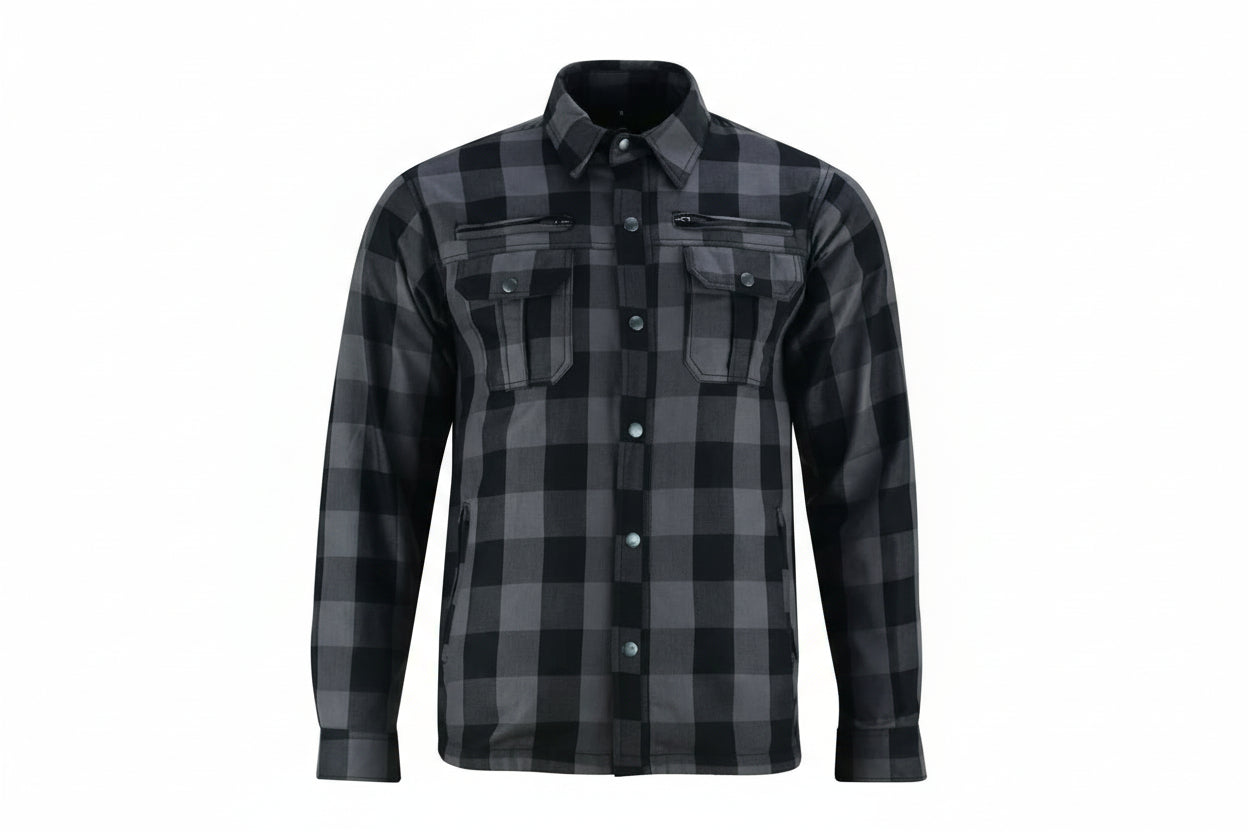 Foundation Alpha Check Flannel - Gray/Black