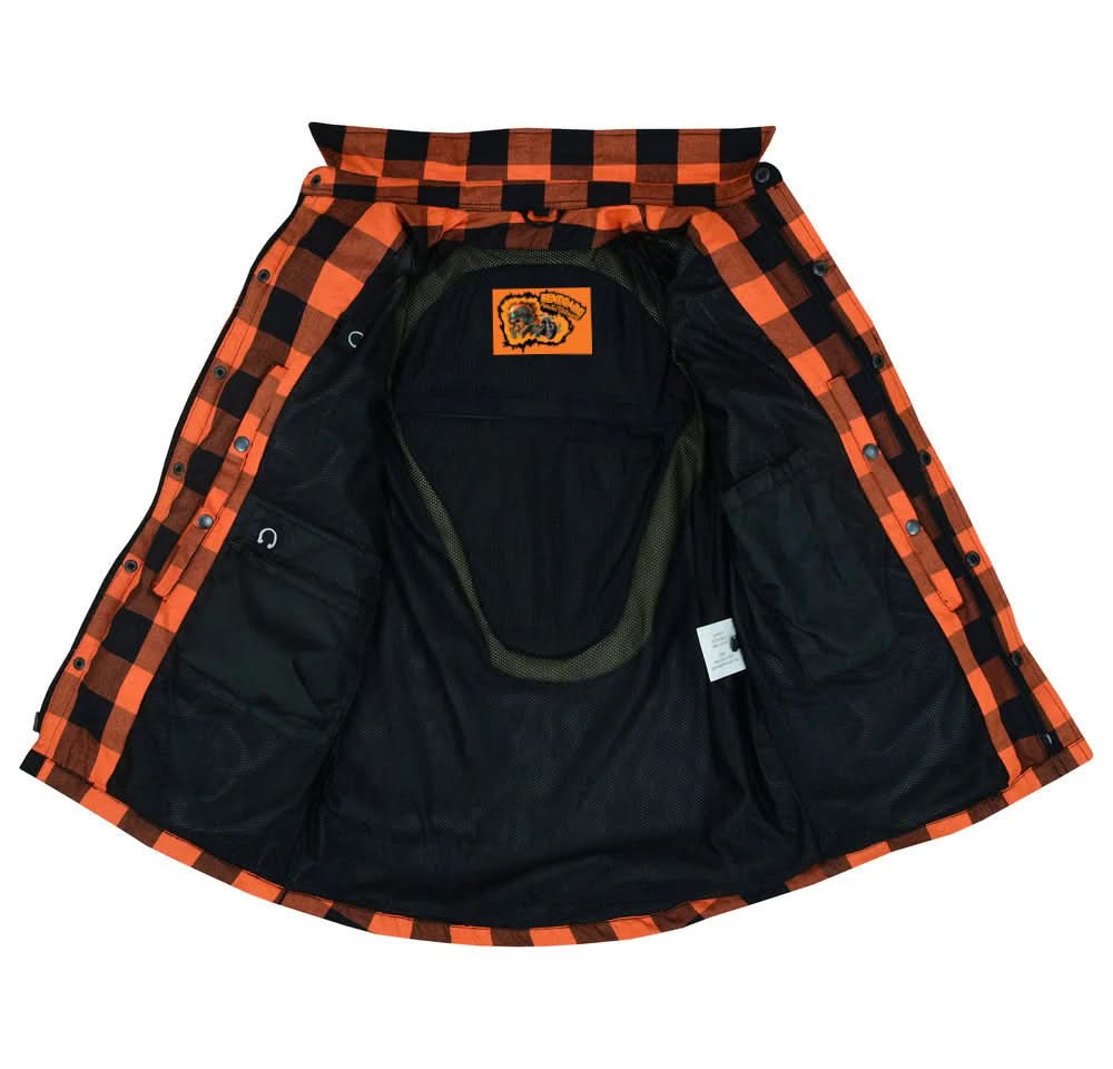 Foundation Alpha Check Flannel - Orange