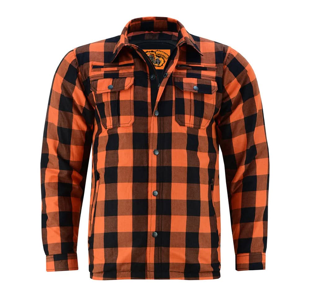 Foundation Alpha Check Flannel - Orange