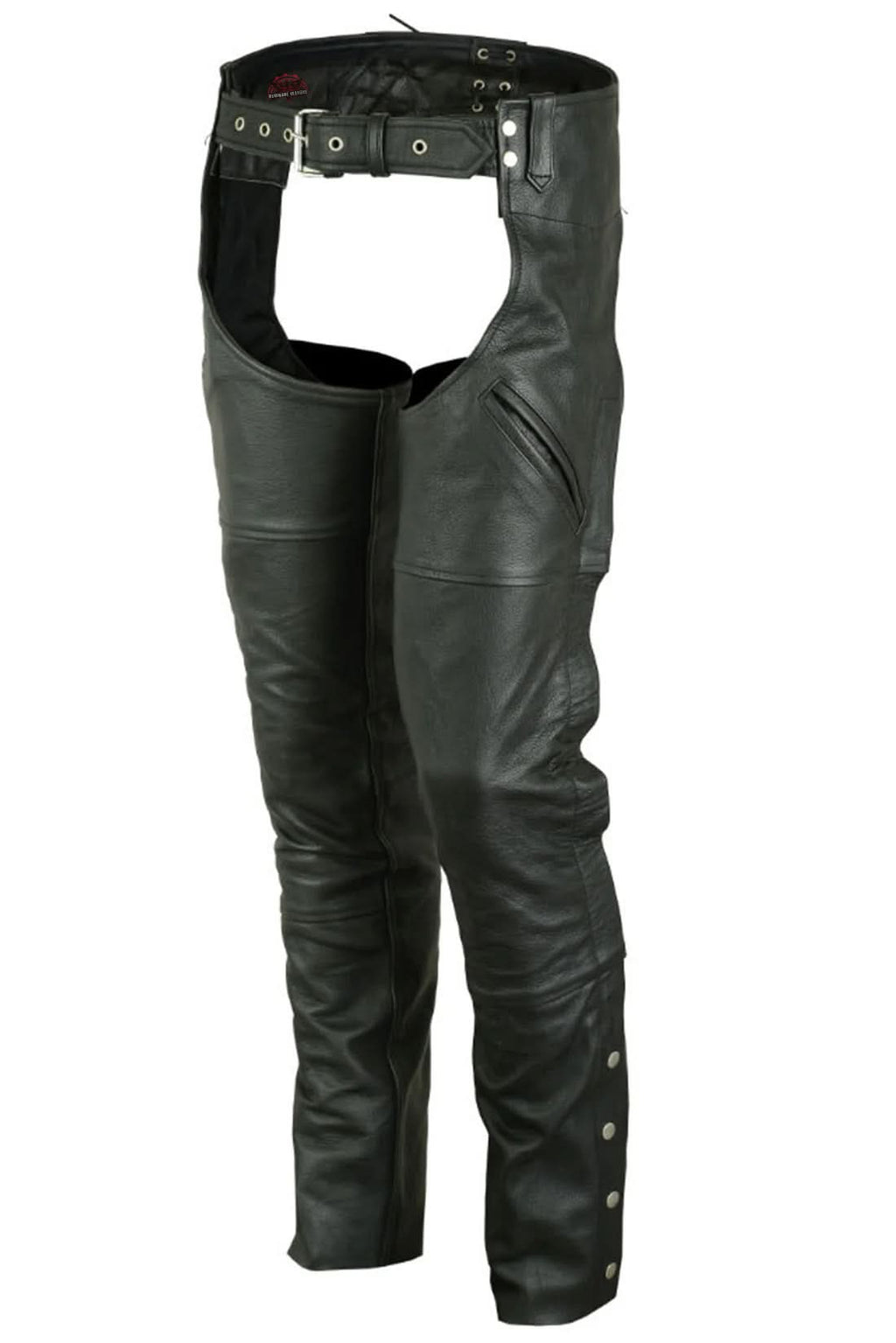 Premium Leather Chaps – Deep Pocket Thermal Lined All-Season