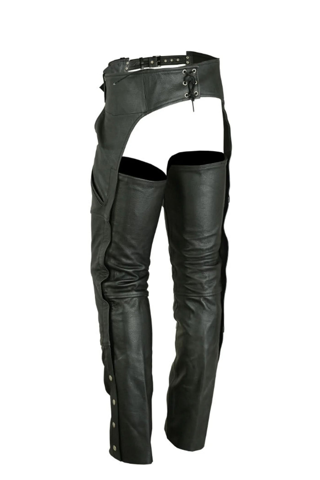 Premium Leather Chaps – Deep Pocket Thermal Lined All-Season
