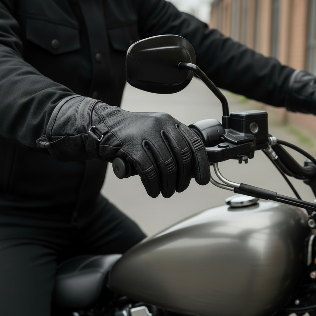 Avengers Men's leather gauntlet gloves