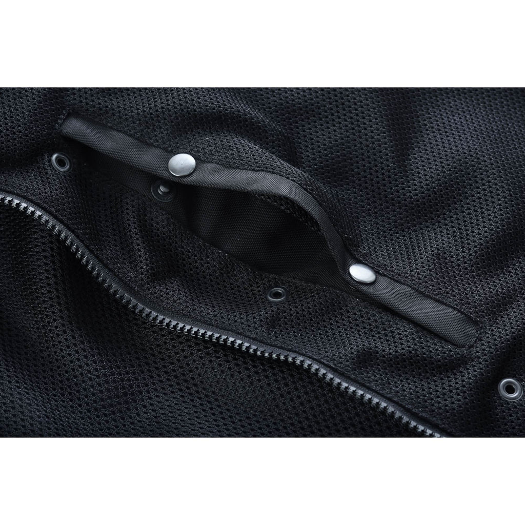 Dark Striker Men's Mesh Vest – Black with White Paisley Liner for Maximum Airflow