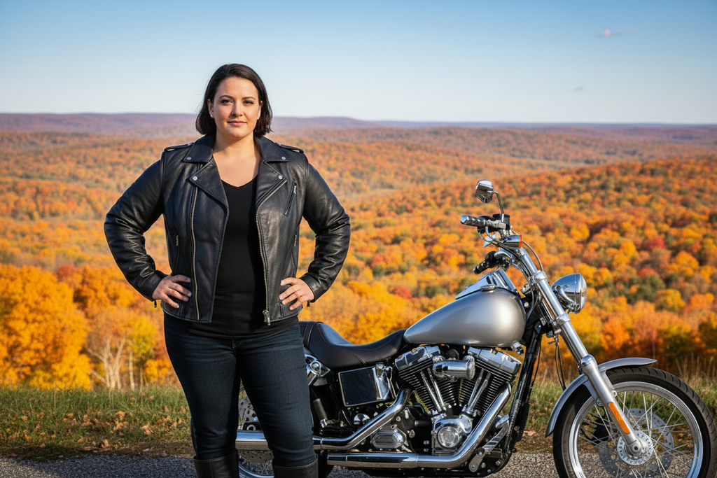 Women's Fitted Goat Leather Motorcycle Jacket