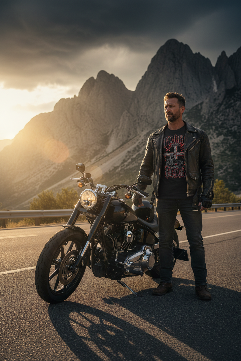 Crusader Tee Hero Biker