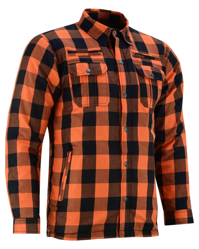 Foundation Alpha Check Flannel - Orange