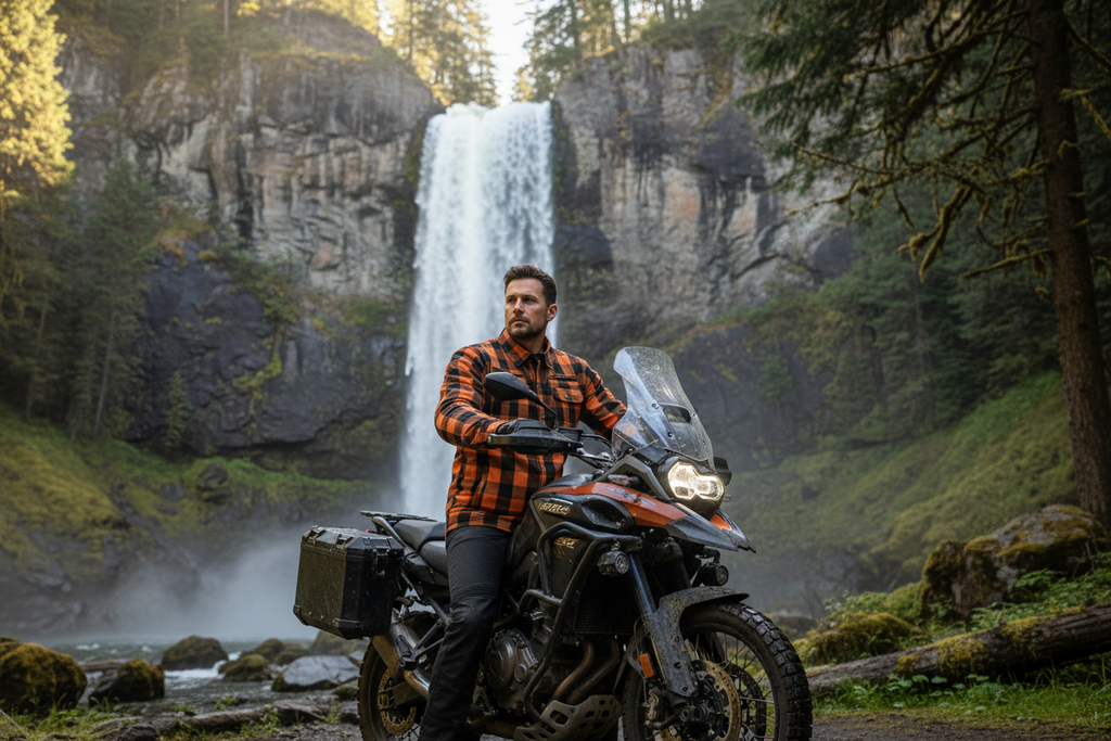 Foundation Alpha Check Flannel - Orange