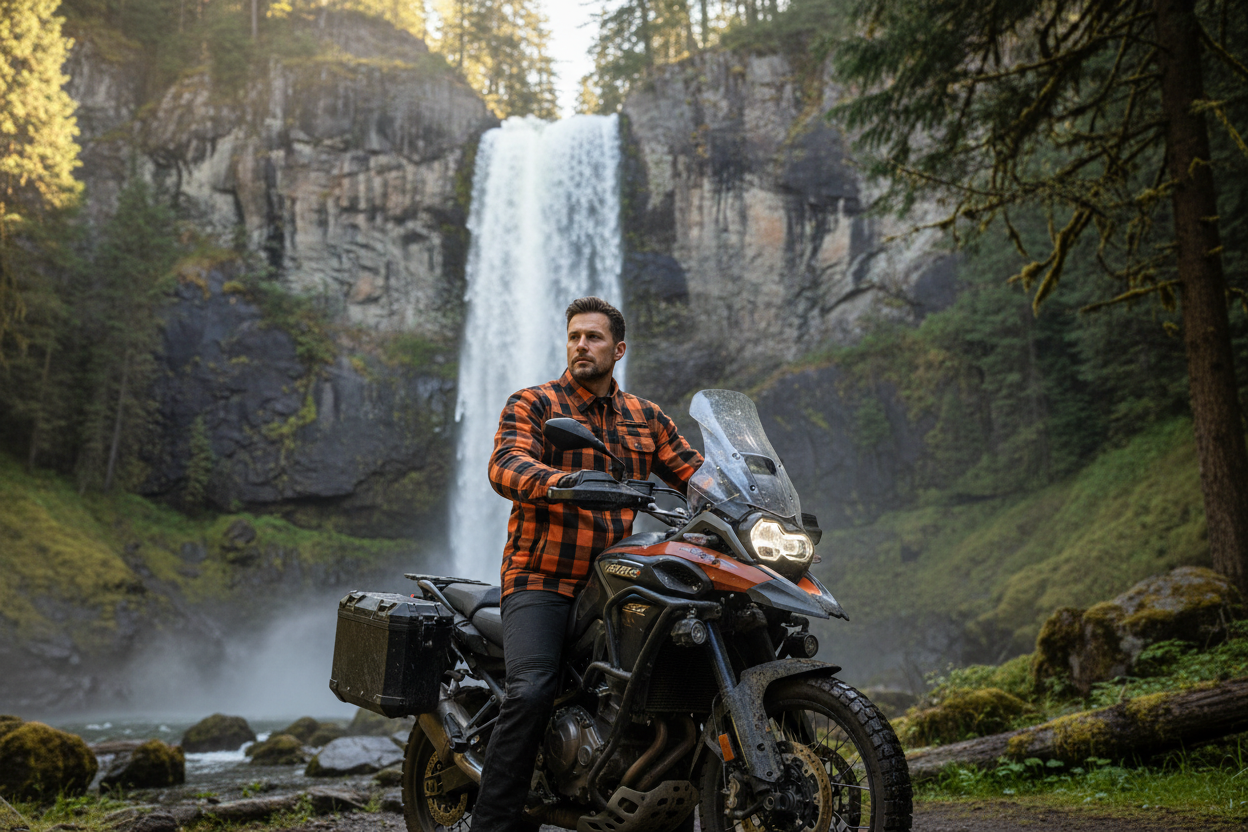 Foundation Alpha Check Flannel - Orange