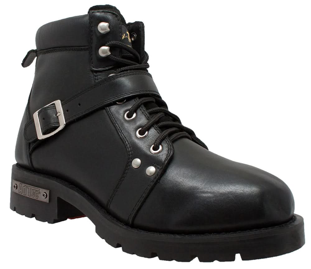 Men's 6" Leather Motorcycle Boots – Goodyear Welt Construction