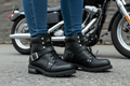 Women's 6" Leather Motorcycle Boots – Goodyear Welt Construction