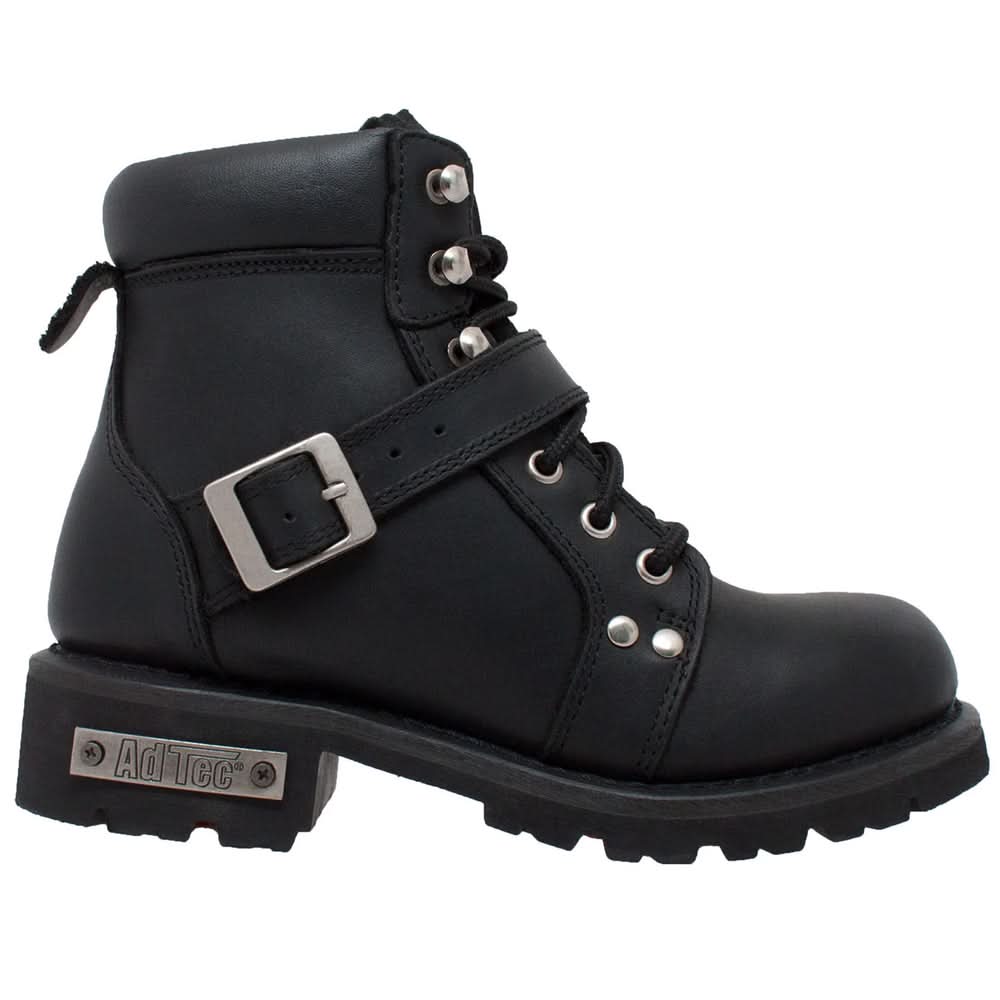Women's 6" Leather Motorcycle Boots – Goodyear Welt Construction