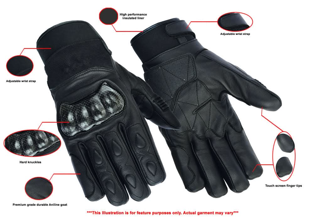 Hybrid Performance Glove – Leather & Textile
