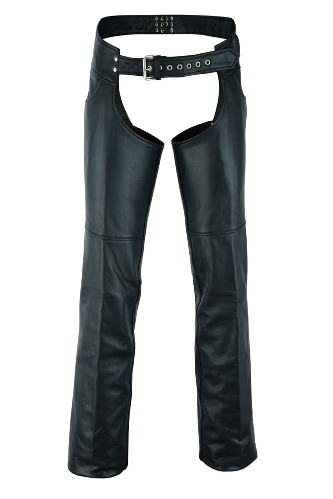 Tall Classic Leather Chaps – Premium Buffalo Hide with Jean Pockets