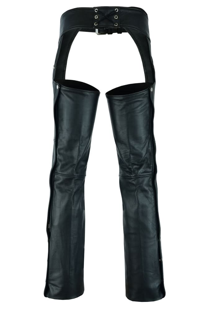 Tall Classic Leather Chaps – Premium Buffalo Hide with Jean Pockets