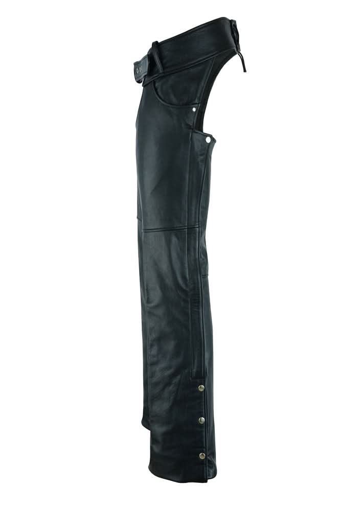 Tall Classic Leather Chaps – Premium Buffalo Hide with Jean Pockets